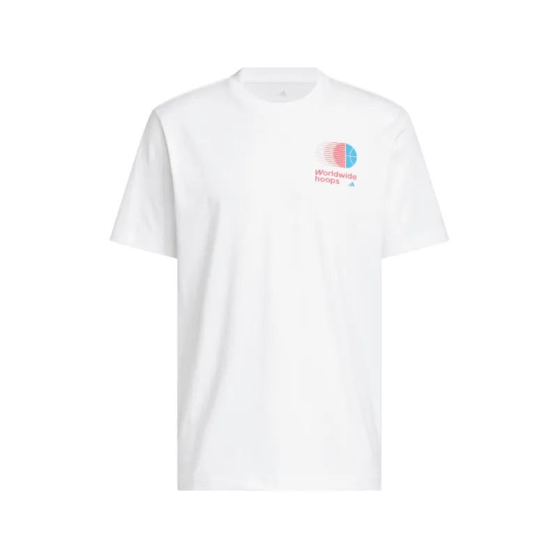 World Wide Hoops Classic Graphic T-Shirt made by Adidas