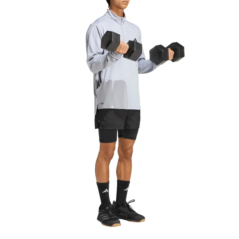 Tech Essentials Workout 1/4 Zip Long Sleeve T-Shirt sold by Shoebacca product image thumbnail 4