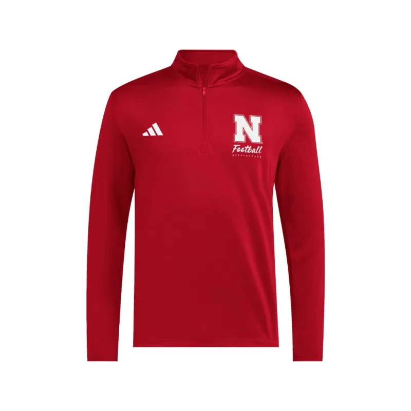 Nebraska Cornhuskers 1/2 Zip Golf Jacket made by Adidas