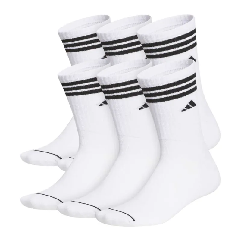 Classic Cushioned Roller 6-Pack Crew Socks made by Adidas