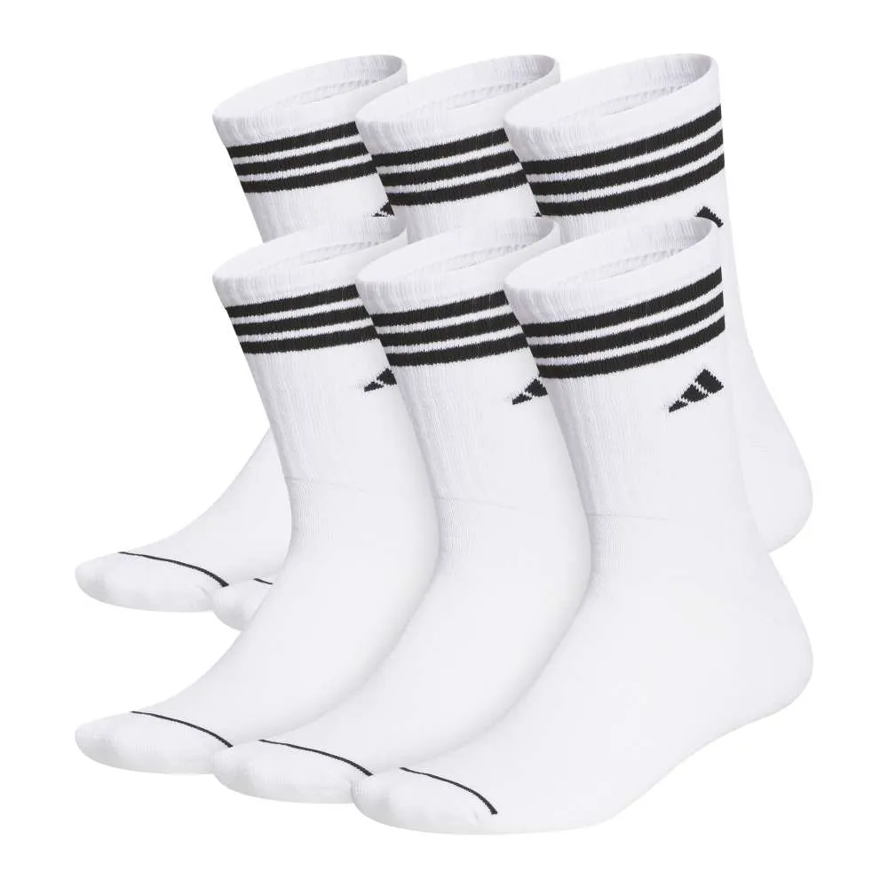 Classic Cushioned Roller 6-Pack Crew Socks sold by Shoebacca
