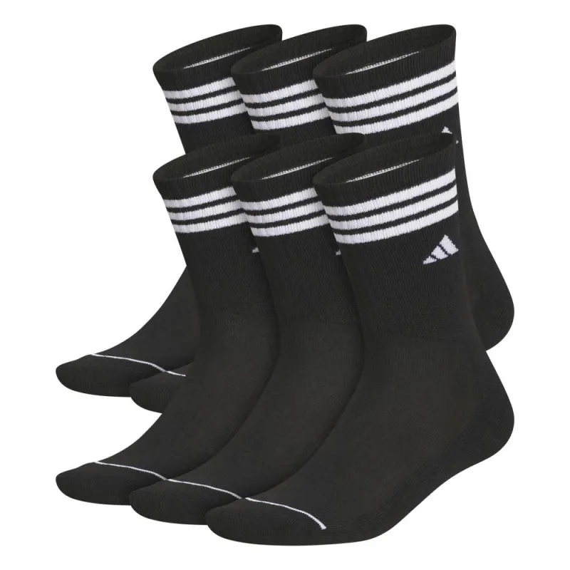 Classic Cushioned Roller 6-Pack Crew Socks made by Adidas
