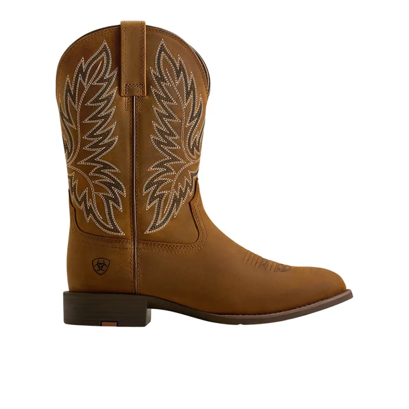 Sport Stockman U Toe Cowboy Boots made by Ariat