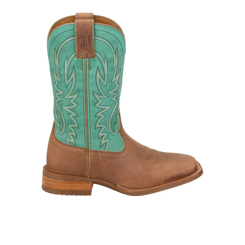 Outlaw Ryley Square Toe Pull On Cowboy Boots made by Justin Boots
