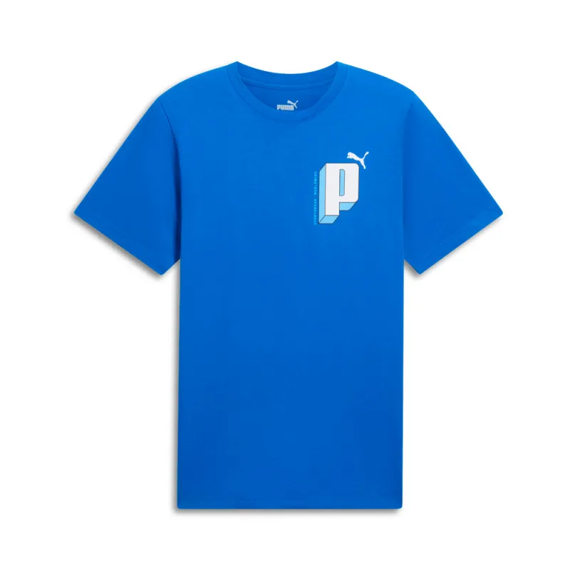 House of Graphics Crew Neck Short Sleeve Letter T-Shirt made by Puma