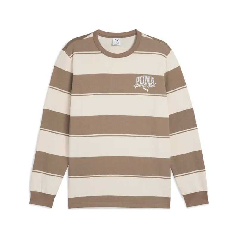 Class Striped Crew Neck Sweatshirt made by Puma