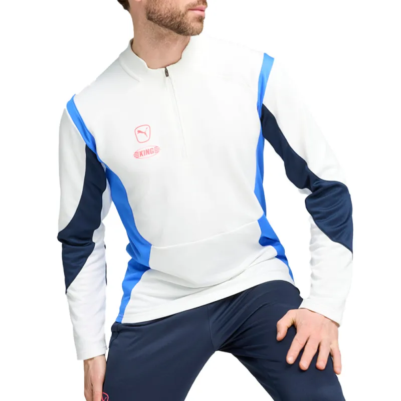King Pro Mock Neck Long Sleeve Quarter Zip Pullover made by Puma