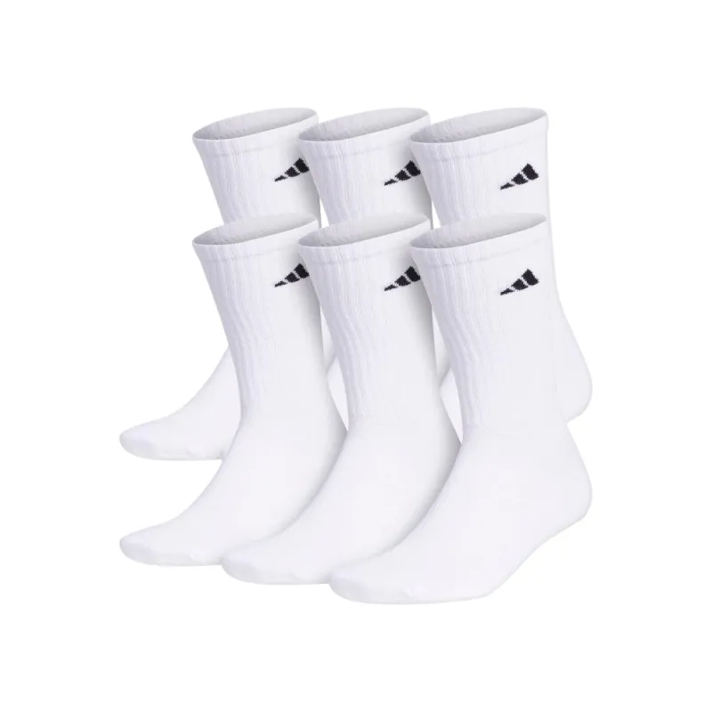 Athletic Cushioned 6-Pack Crew Socks made by Adidas