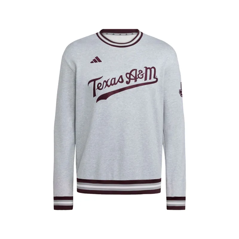 Texas A&M Ribbed Crew Sweatshirt made by Adidas