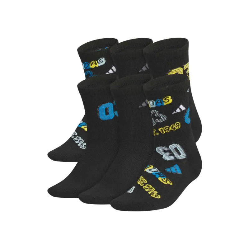 Cush Mixed 5.0 6-Pack Crew made by Adidas