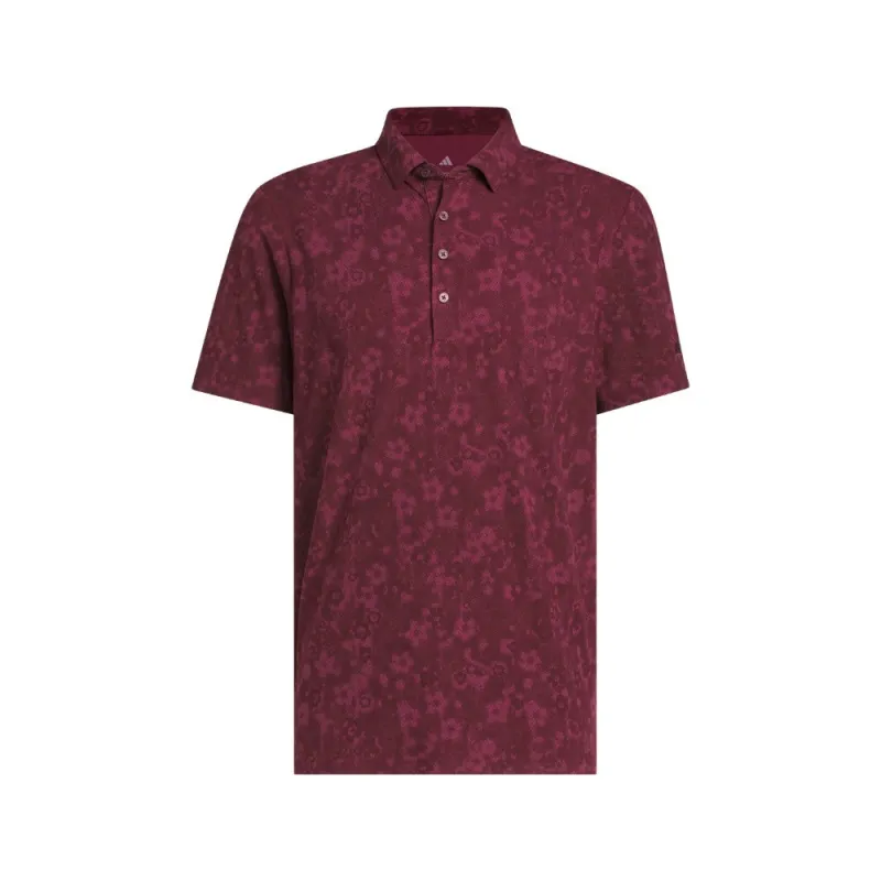 ULTIMATE365+ CLIMACOOL Butterspun Mighty Blossom Print Polo Shirt made by Adidas