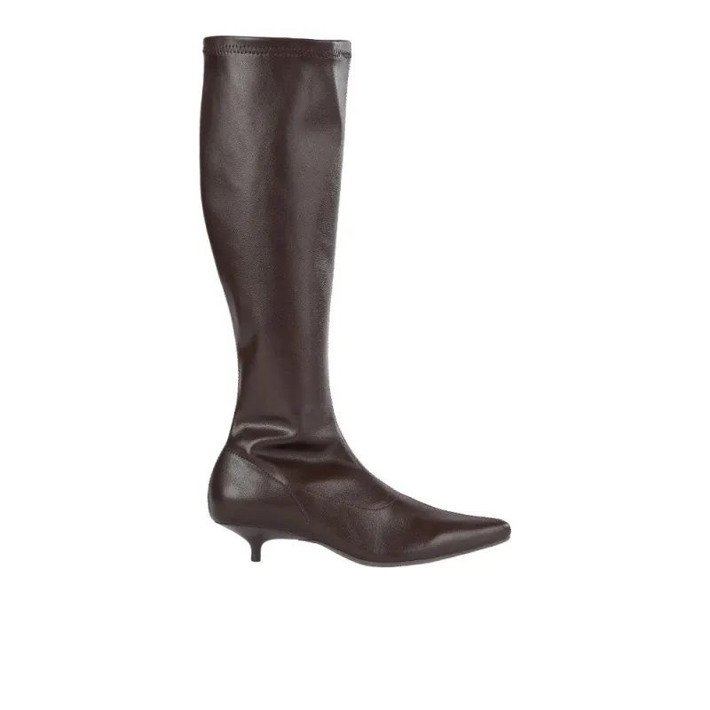 Confident Stretch V Leather Boots made by Seychelles