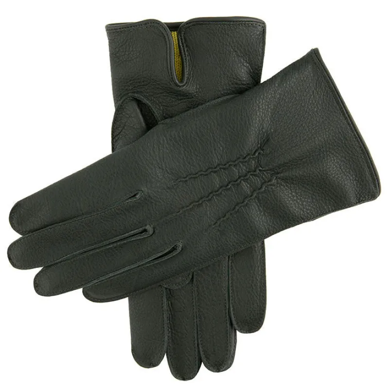 Men's Heritage Three-Point Cashmere-Lined Deerskin Leather Gloves sold by Dents Gloves