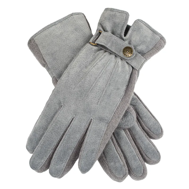 Women's Three-Point Fleece-Lined Suede Gloves made by Dents Gloves