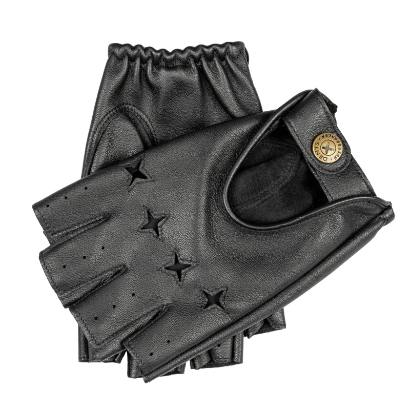 Men’s The Suited Racer Fingerless Water-Resistant Leather Driving Gloves sold by Dents Gloves