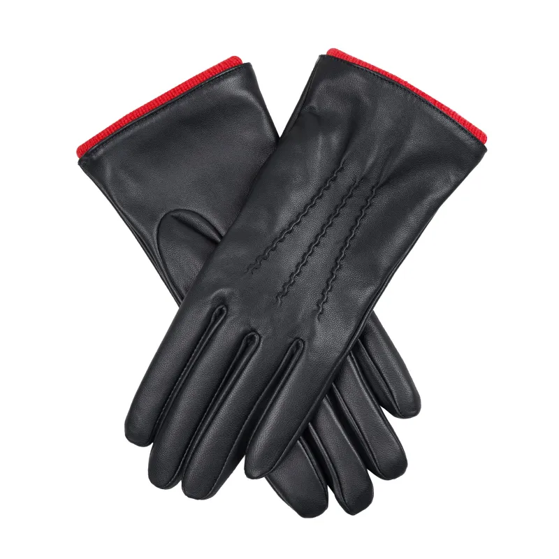 Women’s Heritage Touchscreen Handsewn Three-Point Cashmere-Lined Leather Gloves sold by Dents Gloves