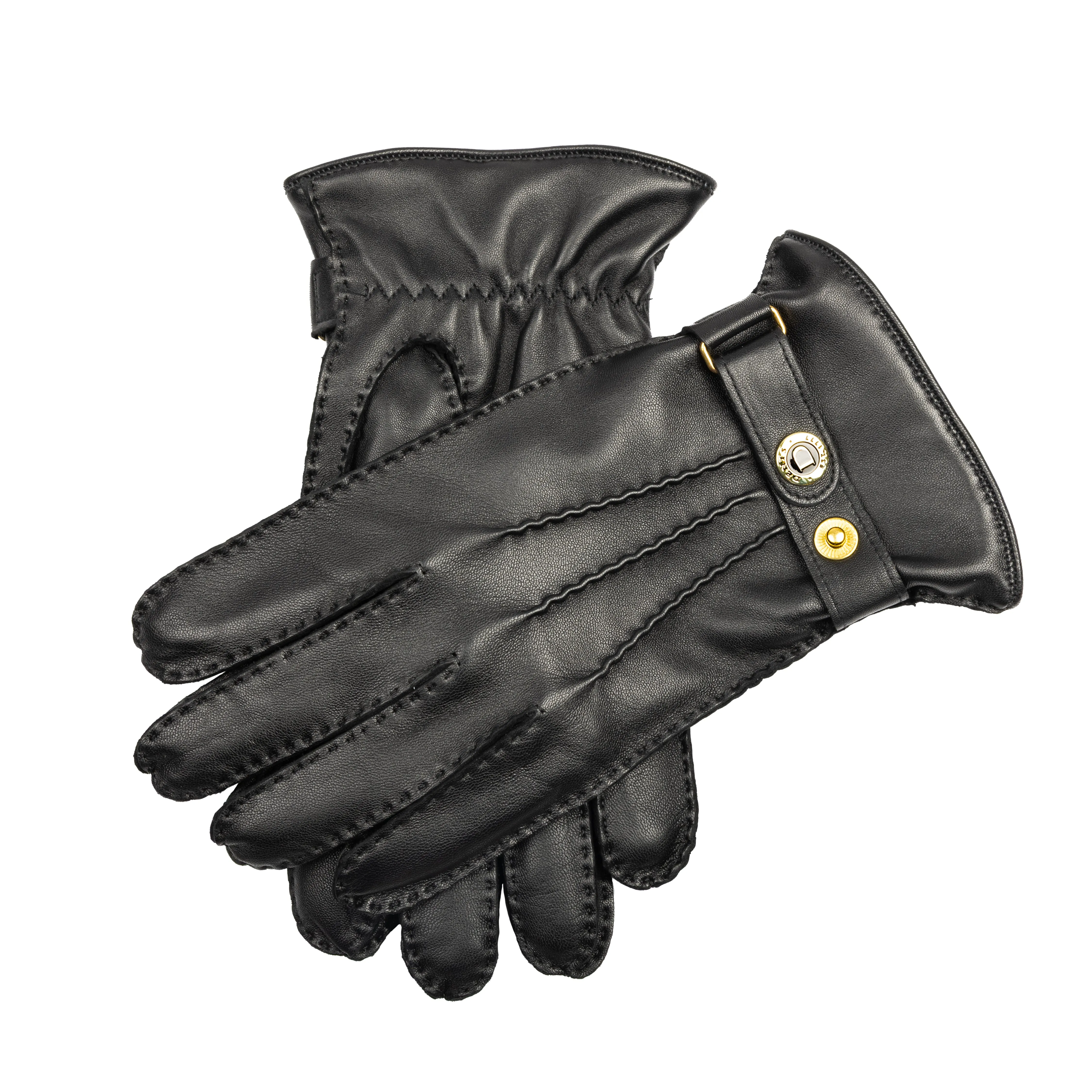 Men’s Heritage Touchscreen Handsewn Three-Point Camel Hair-Lined Leather Gloves sold by Dents Gloves