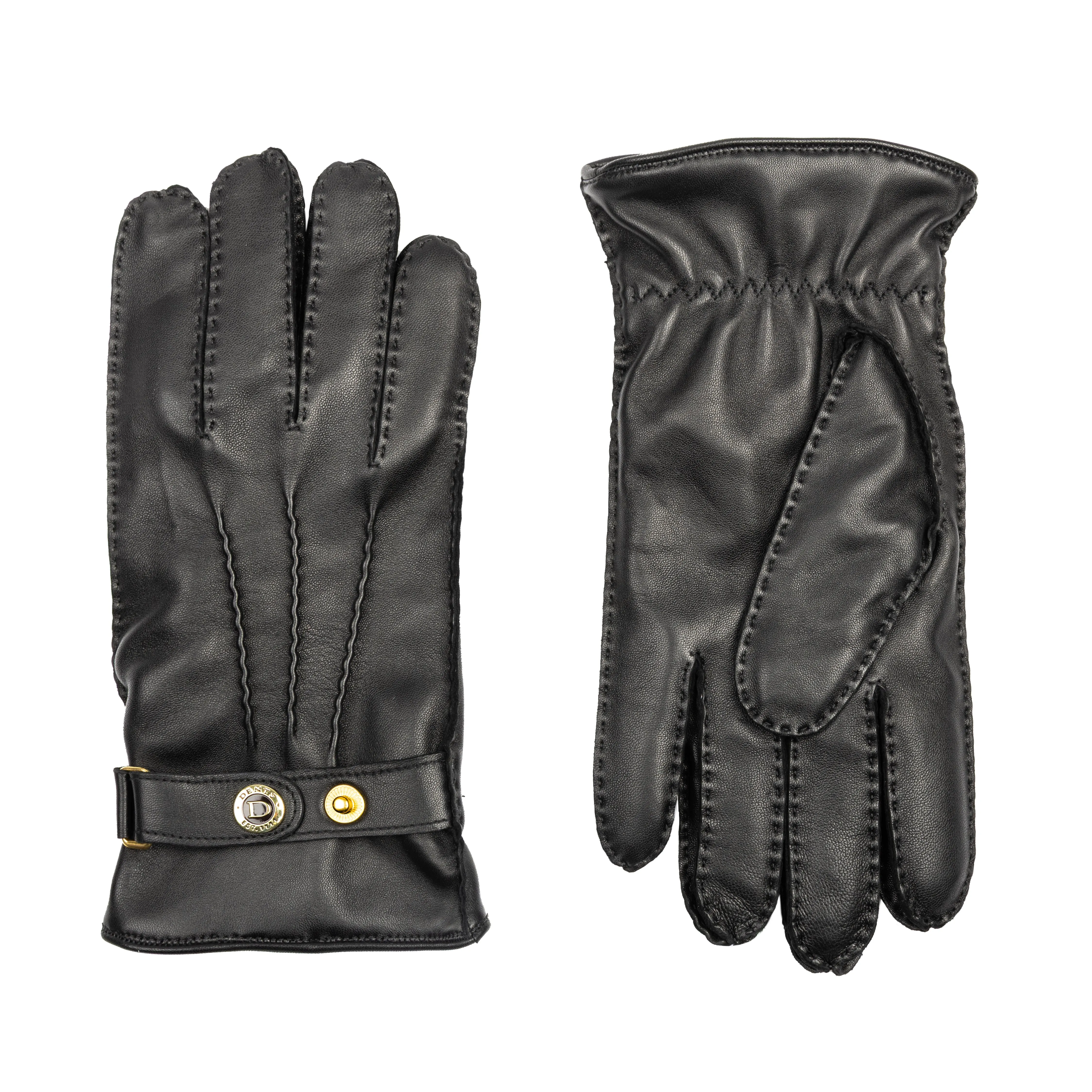 Men’s Heritage Touchscreen Handsewn Three-Point Camel Hair-Lined Leather Gloves sold by Dents Gloves product image thumbnail 2