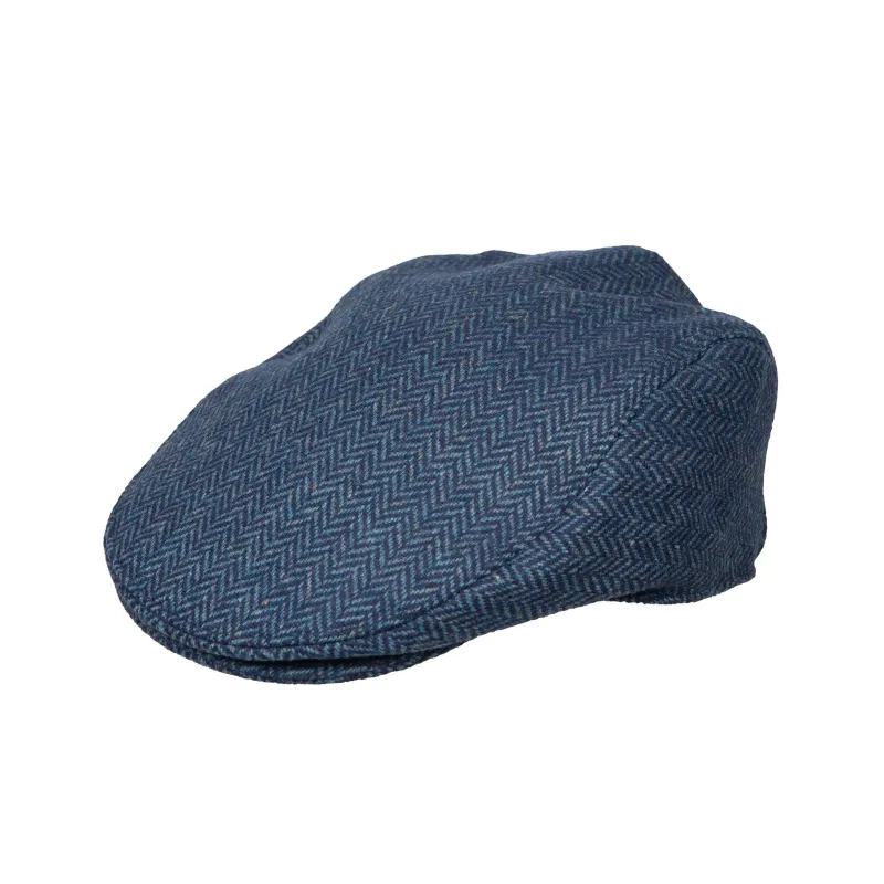 Men's Herringbone Tweed Flat Cap sold by Dents Gloves