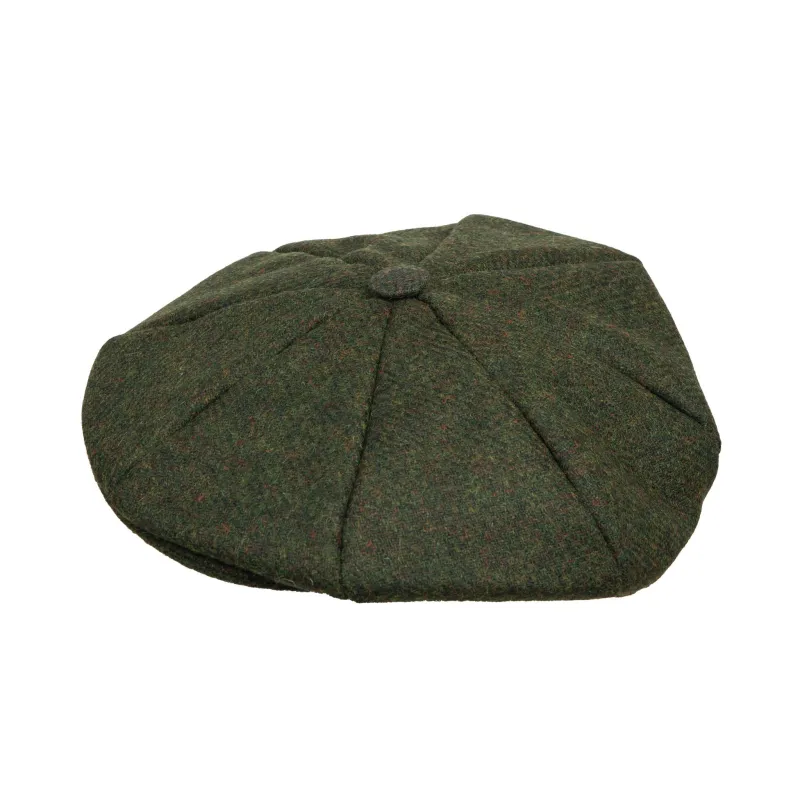 Men's Abraham Moon Plain Tweed Newsboy Cap made by Dents Gloves