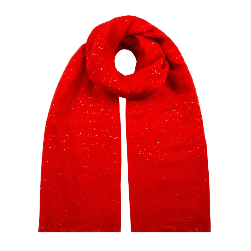 Women's Sequin Scarf with Fringe Ends sold by Dents Gloves