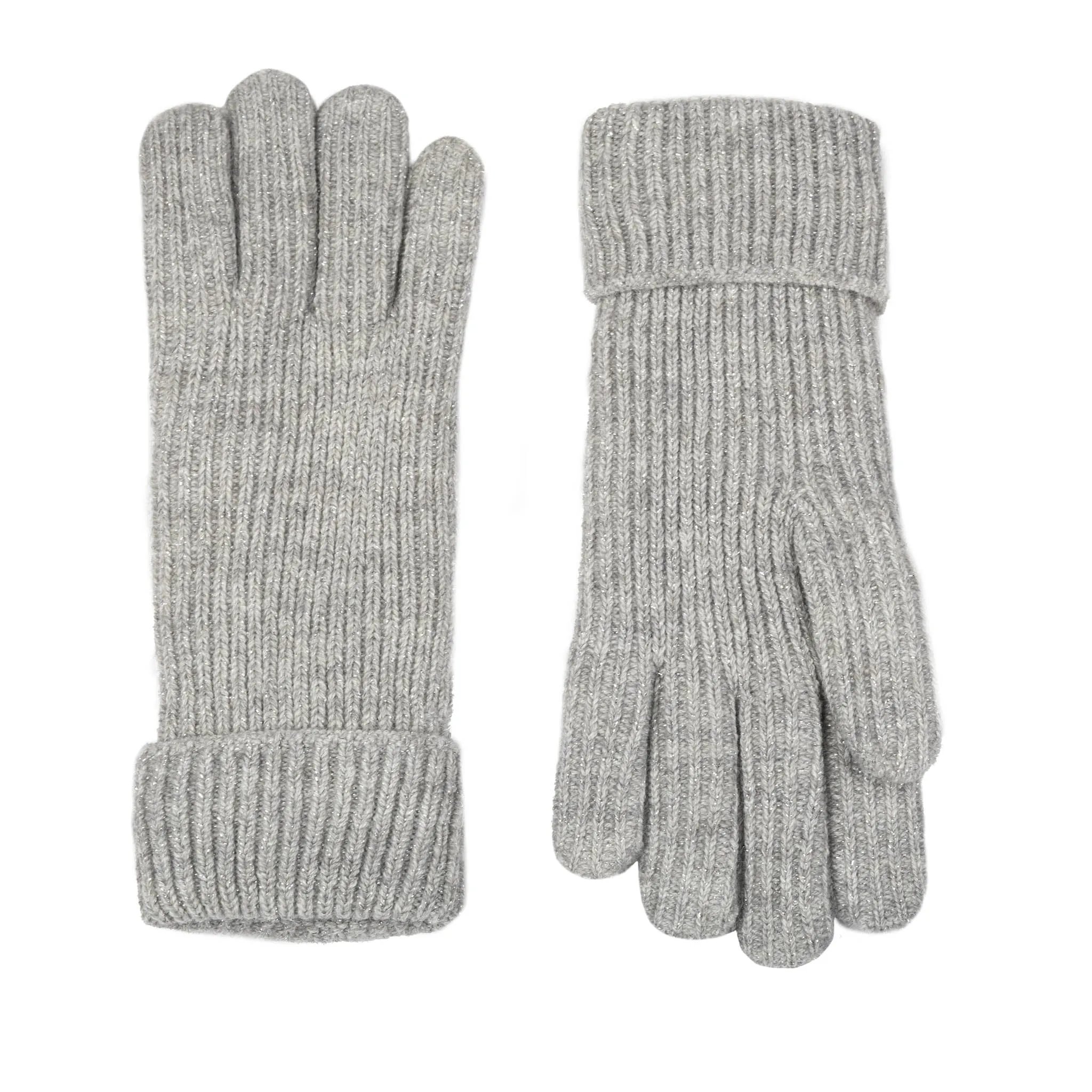 Women's Ribbed Knit Gloves with Metallic Yarn sold by Dents Gloves product image thumbnail 4