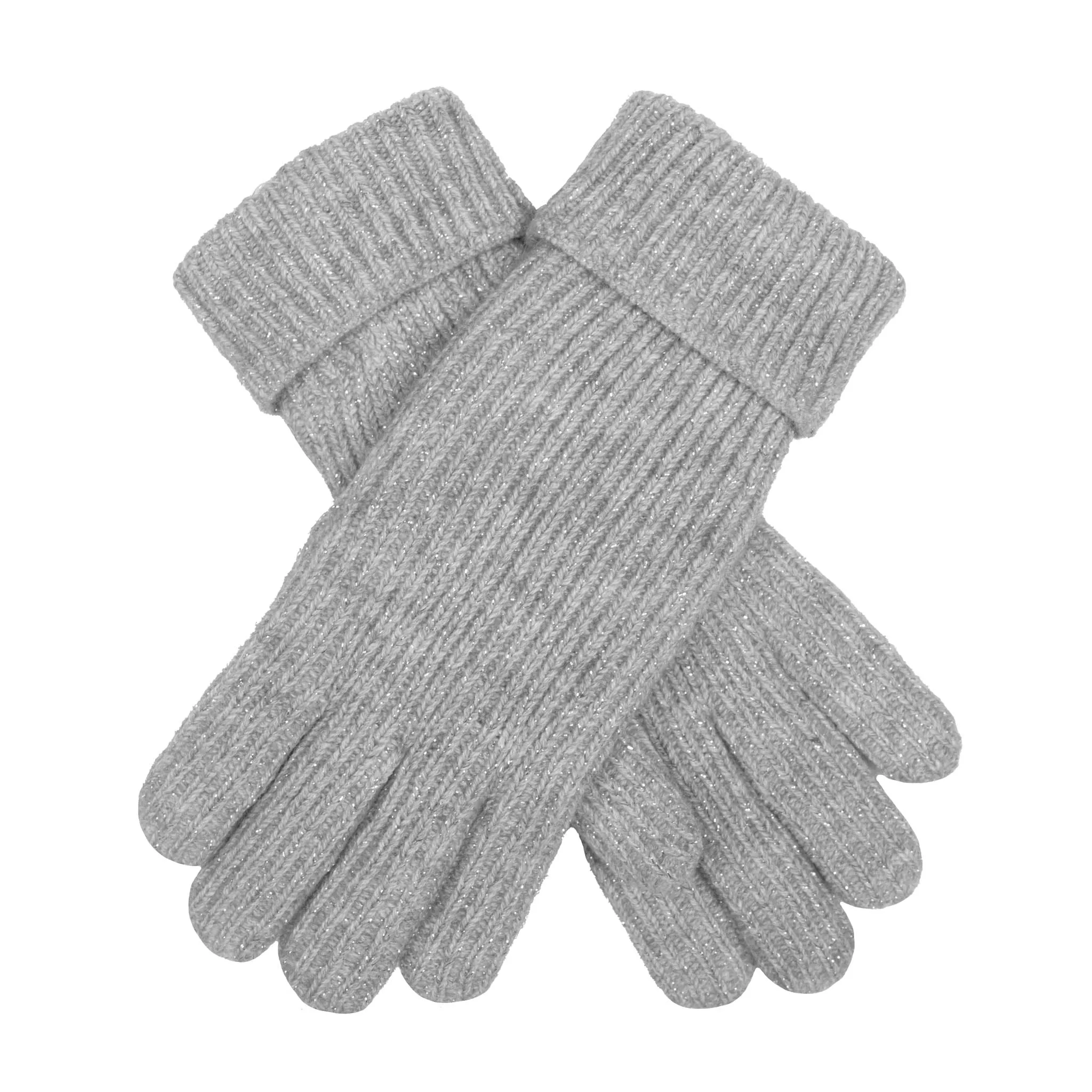 Women's Ribbed Knit Gloves with Metallic Yarn sold by Dents Gloves