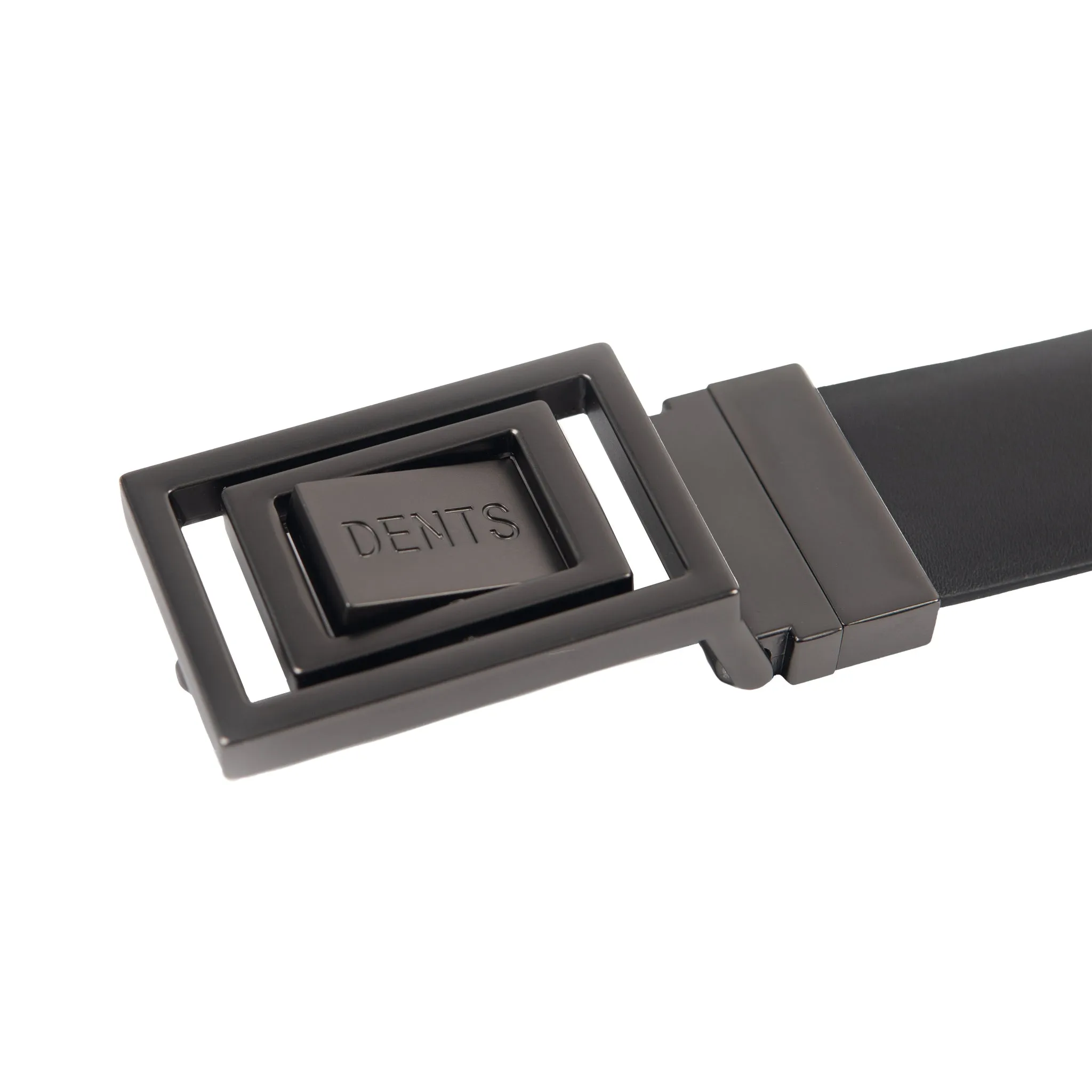 Men's Reversible Leather Belt with Push-Pin Gunmetal Buckle sold by Dents Gloves product image thumbnail 4