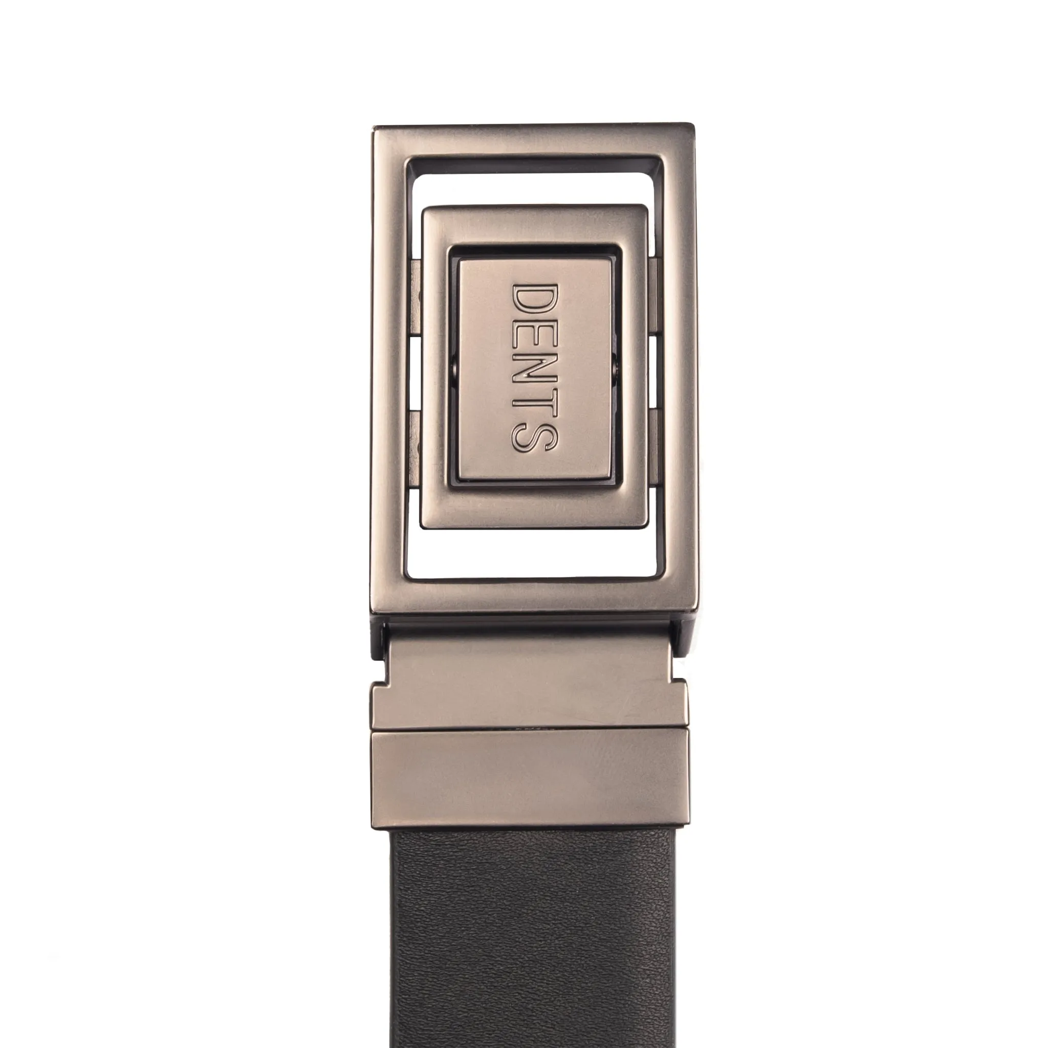 Men's Reversible Leather Belt with Push-Pin Gunmetal Buckle sold by Dents Gloves product image thumbnail 3