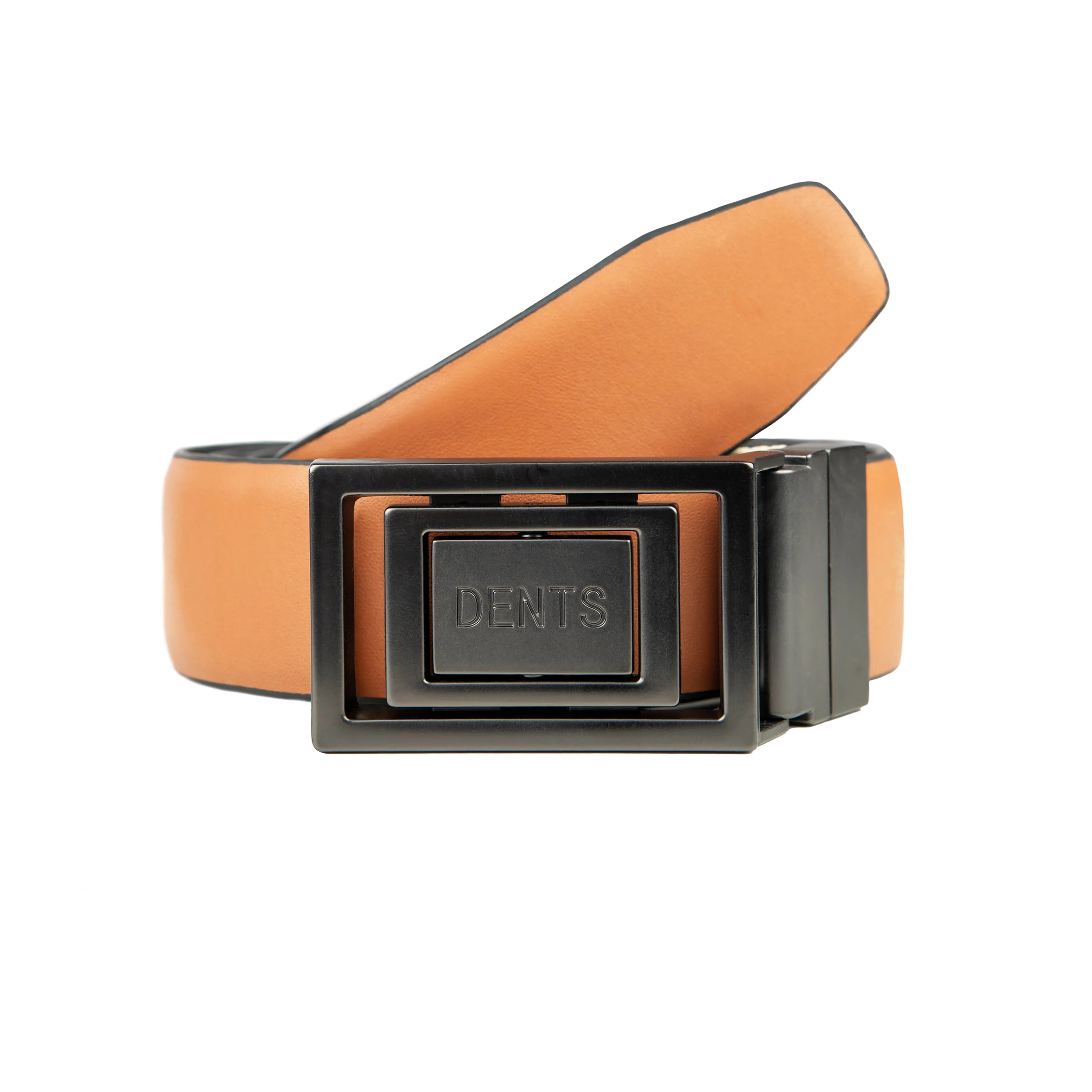 Men's Reversible Leather Belt with Push-Pin Gunmetal Buckle sold by Dents Gloves product image thumbnail 5