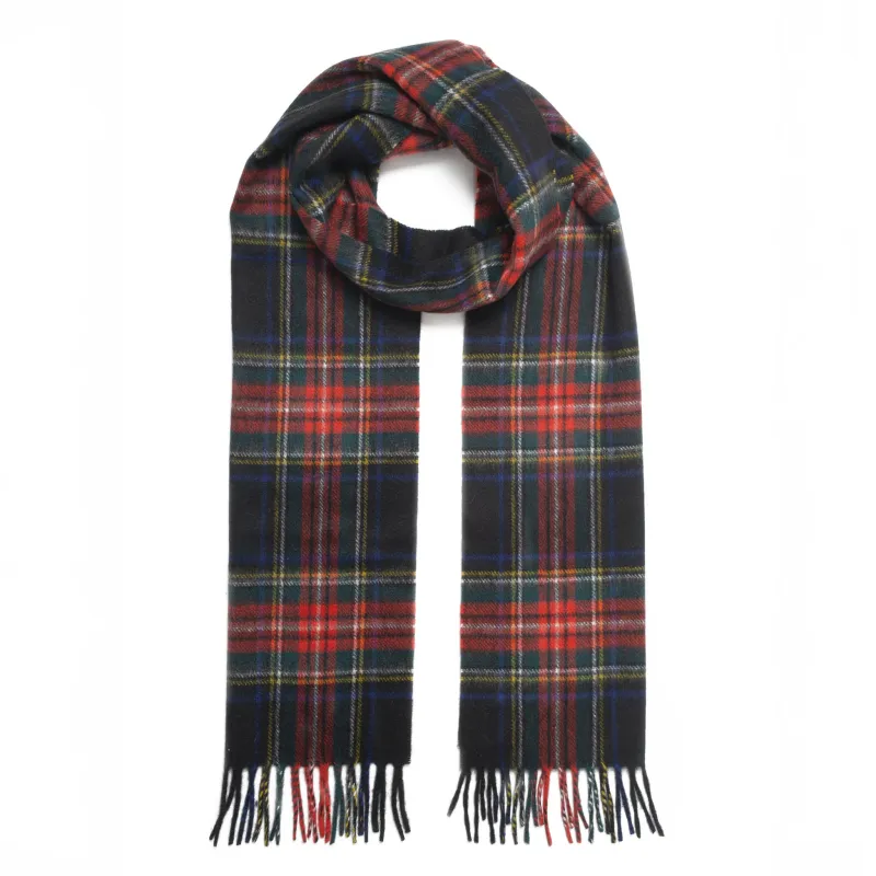 Heritage Extra-Large Check Cashmere Scarf with Tassels and Gift Box sold by Dents Gloves