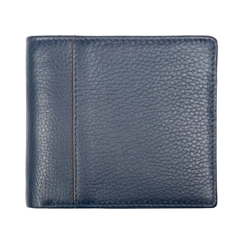 Men's Slim Pebble Grain Leather Bifold Wallet with RFID Blocking sold by Dents Gloves