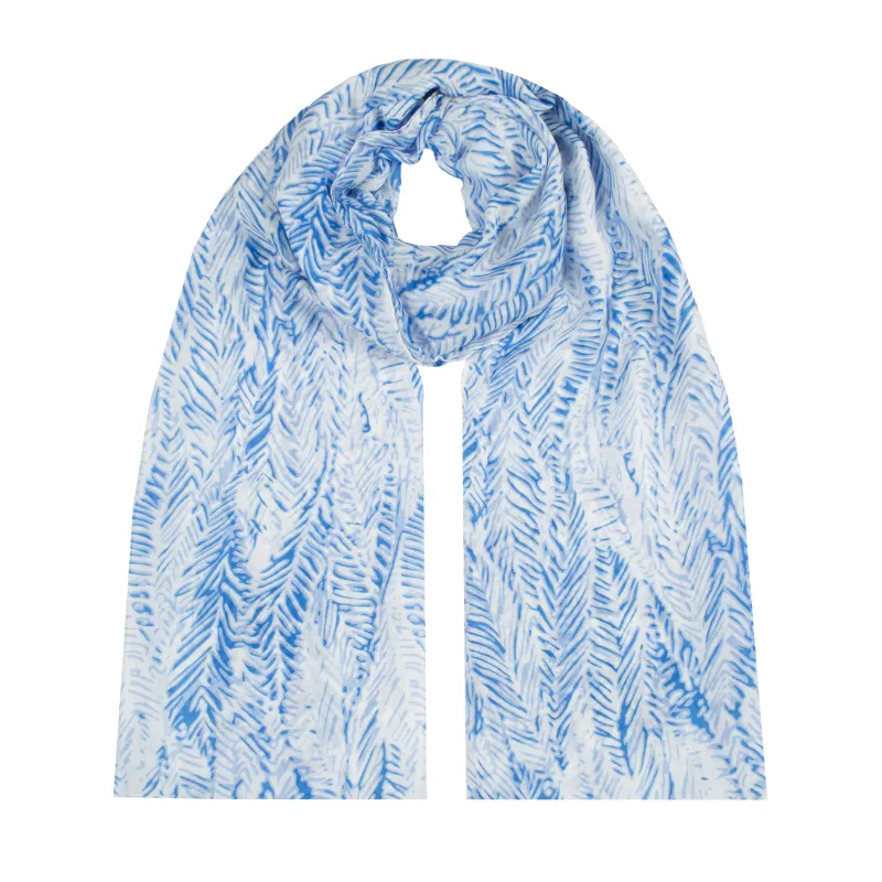 Women's Feather Print Lightweight Scarf sold by Dents Gloves