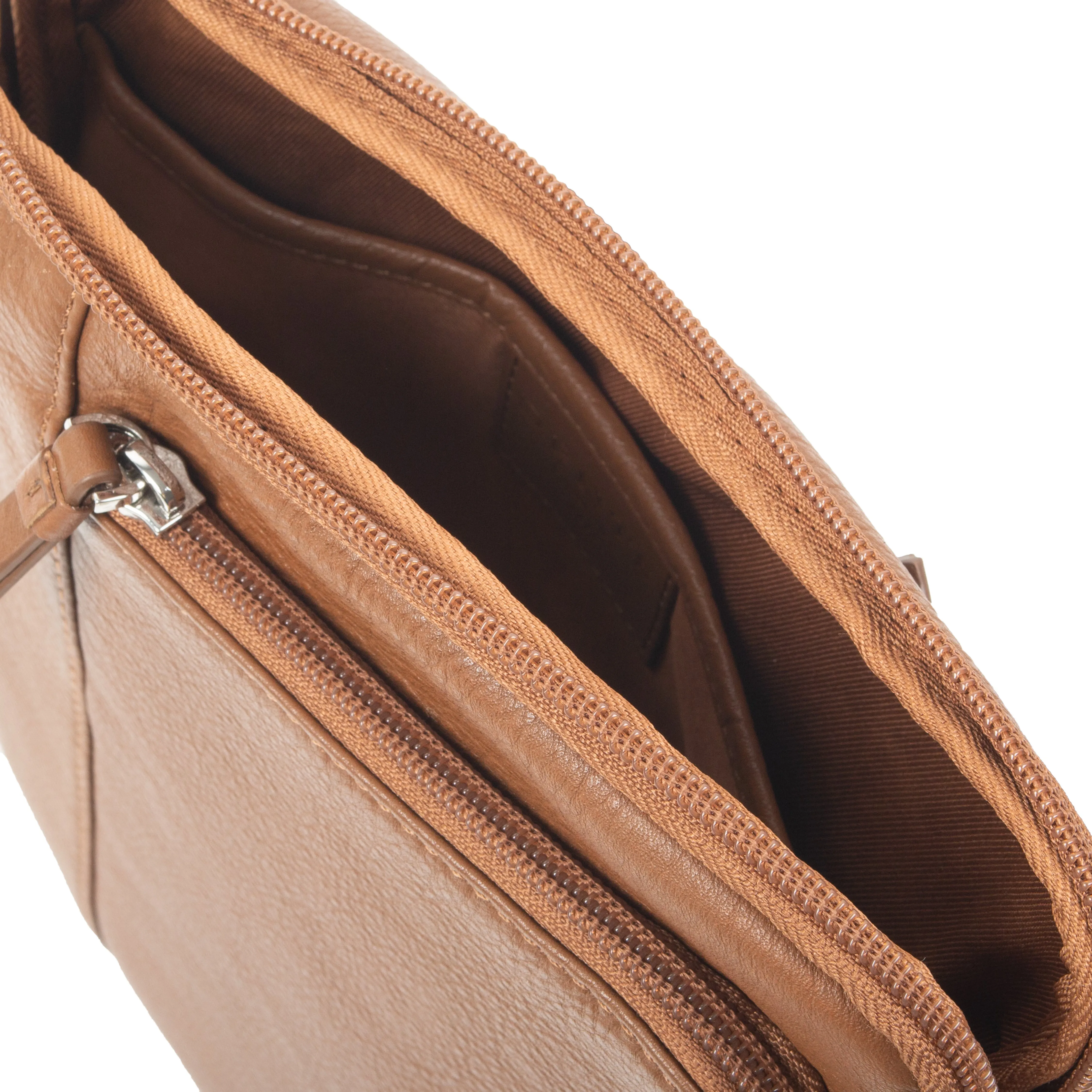 Men's Medium Pebble Grain Leather Crossbody Bag sold by Dents Gloves product image thumbnail 3