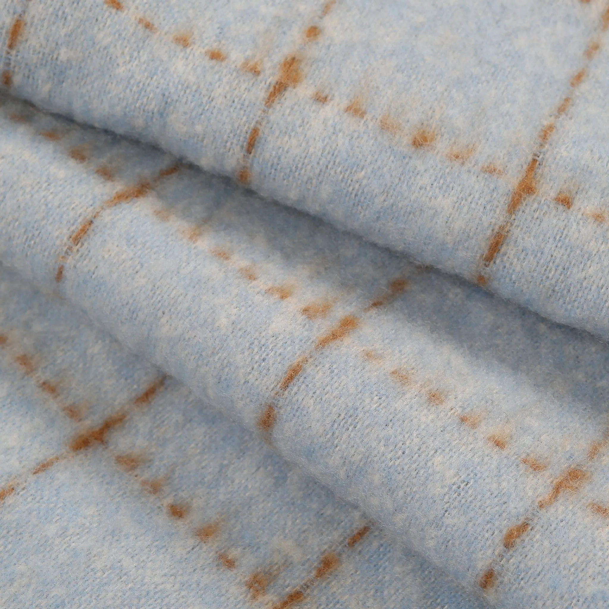 Women’s Dotted Windowpane Check Scarf with Tassels sold by Dents Gloves product image thumbnail 5