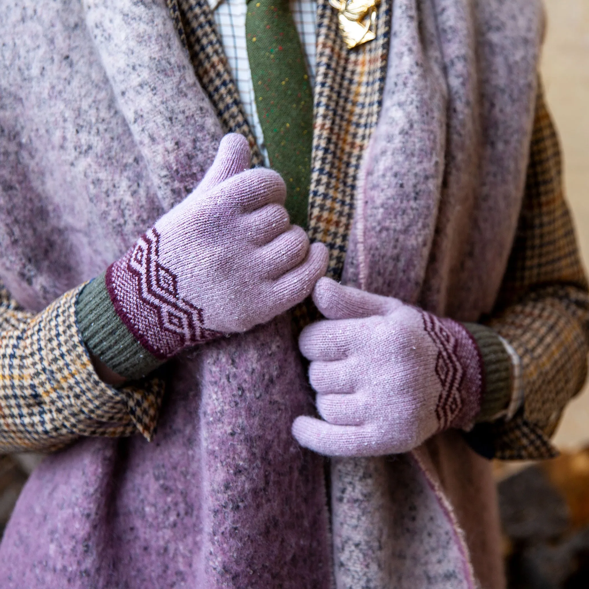 Women’s Reversible Ombre Blanket Scarf sold by Dents Gloves product image thumbnail 2