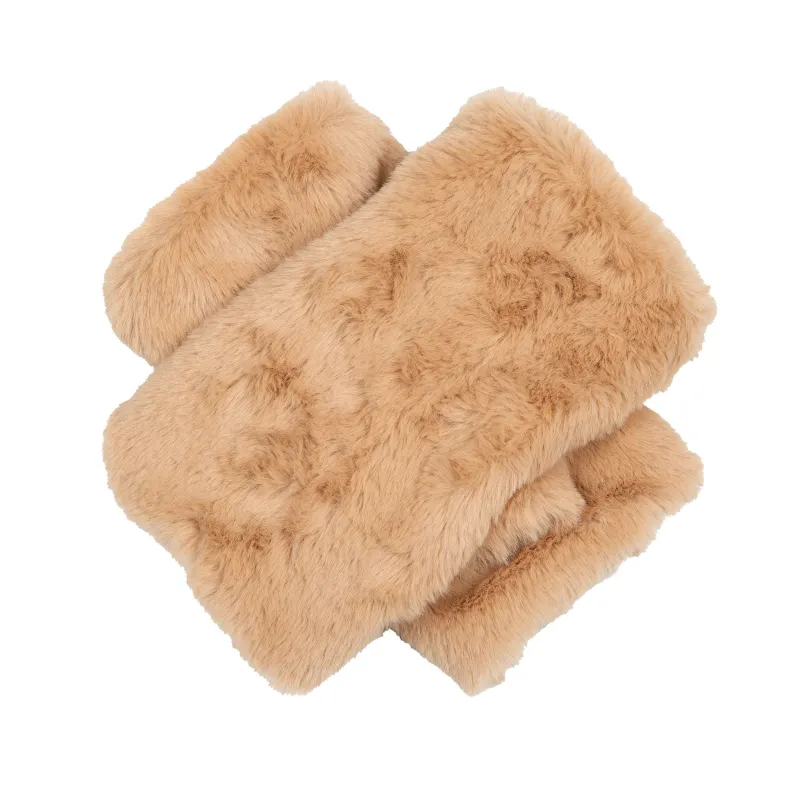 Women’s Fingerless Faux Fur Mittens sold by Dents Gloves