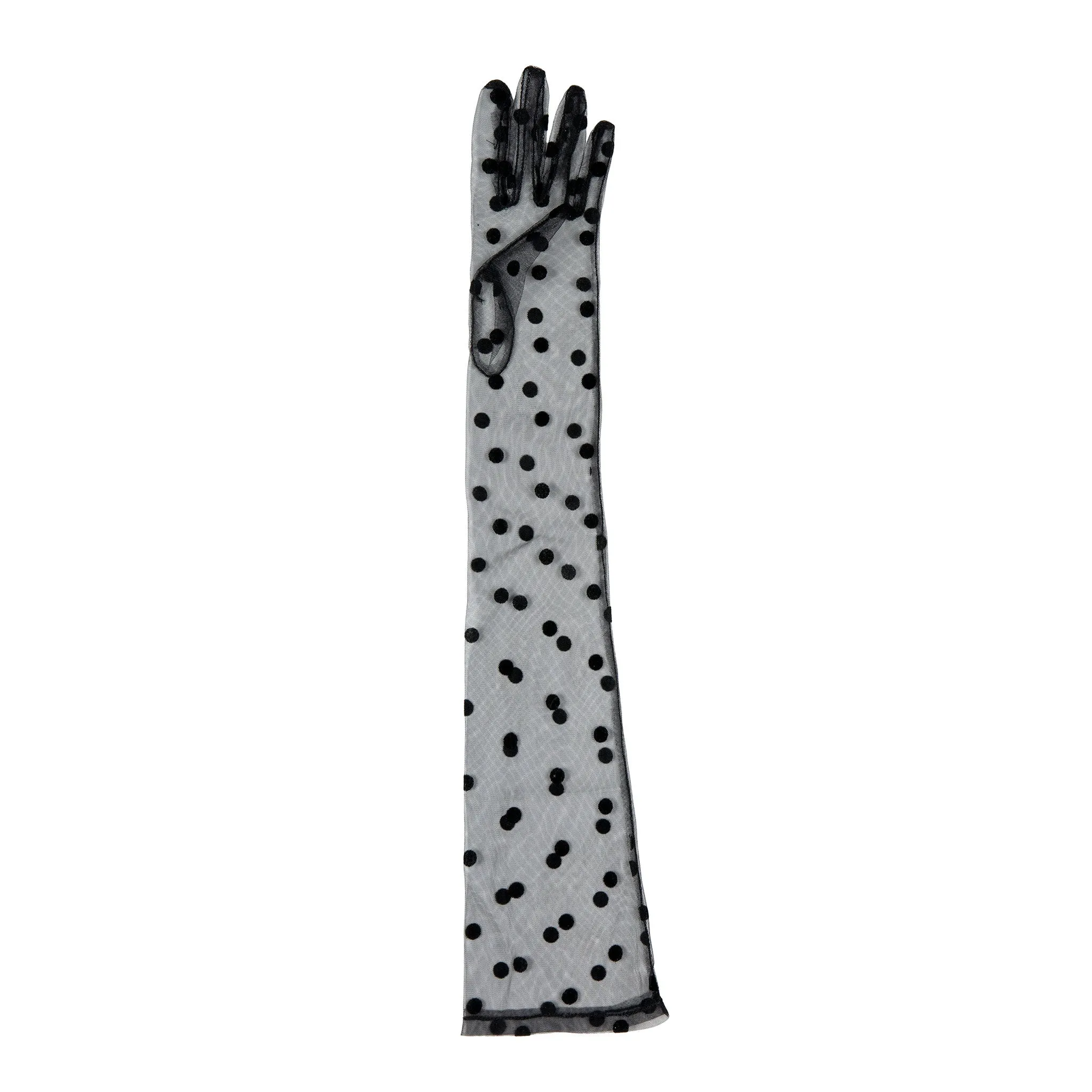 Women’s Long Opera Spotty Tulle Gloves sold by Dents Gloves product image thumbnail 5