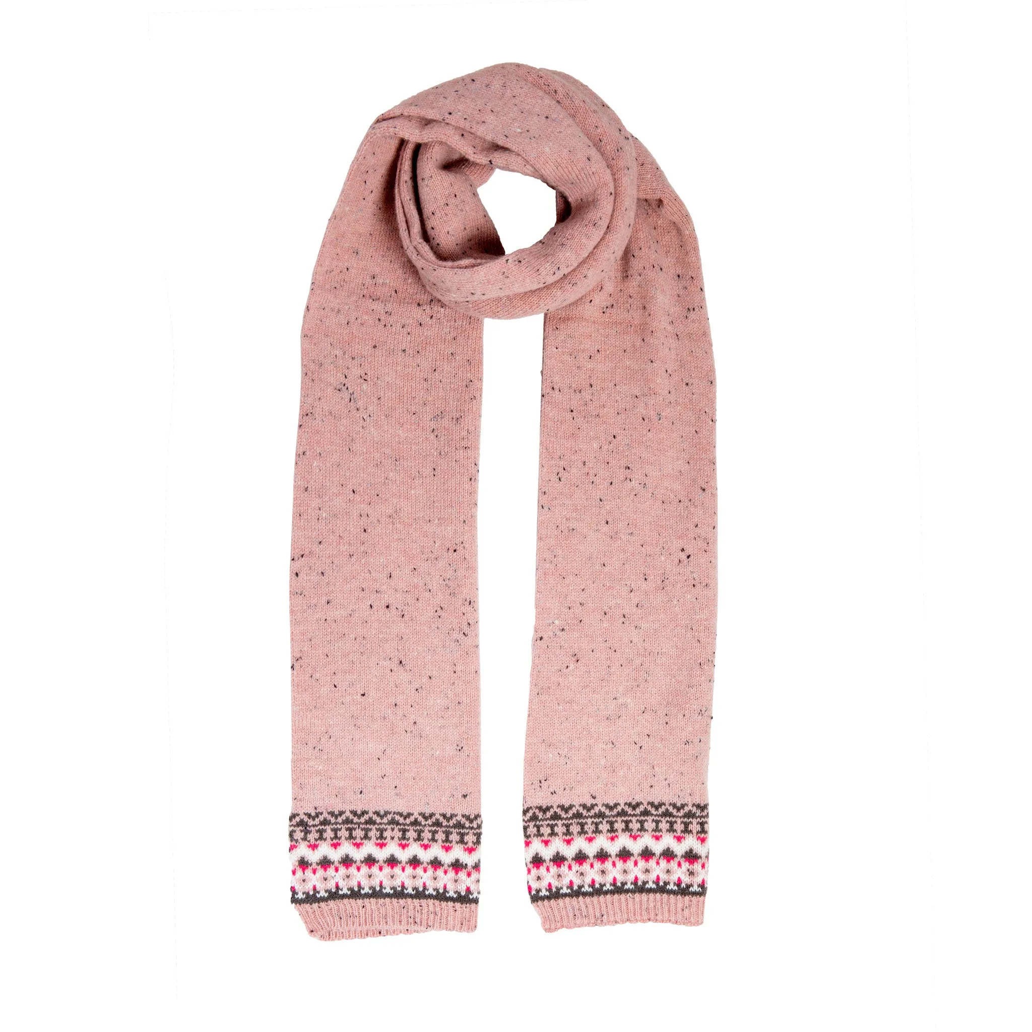 Women’s Jacquard Fair Isle Knitted Scarf sold by Dents Gloves