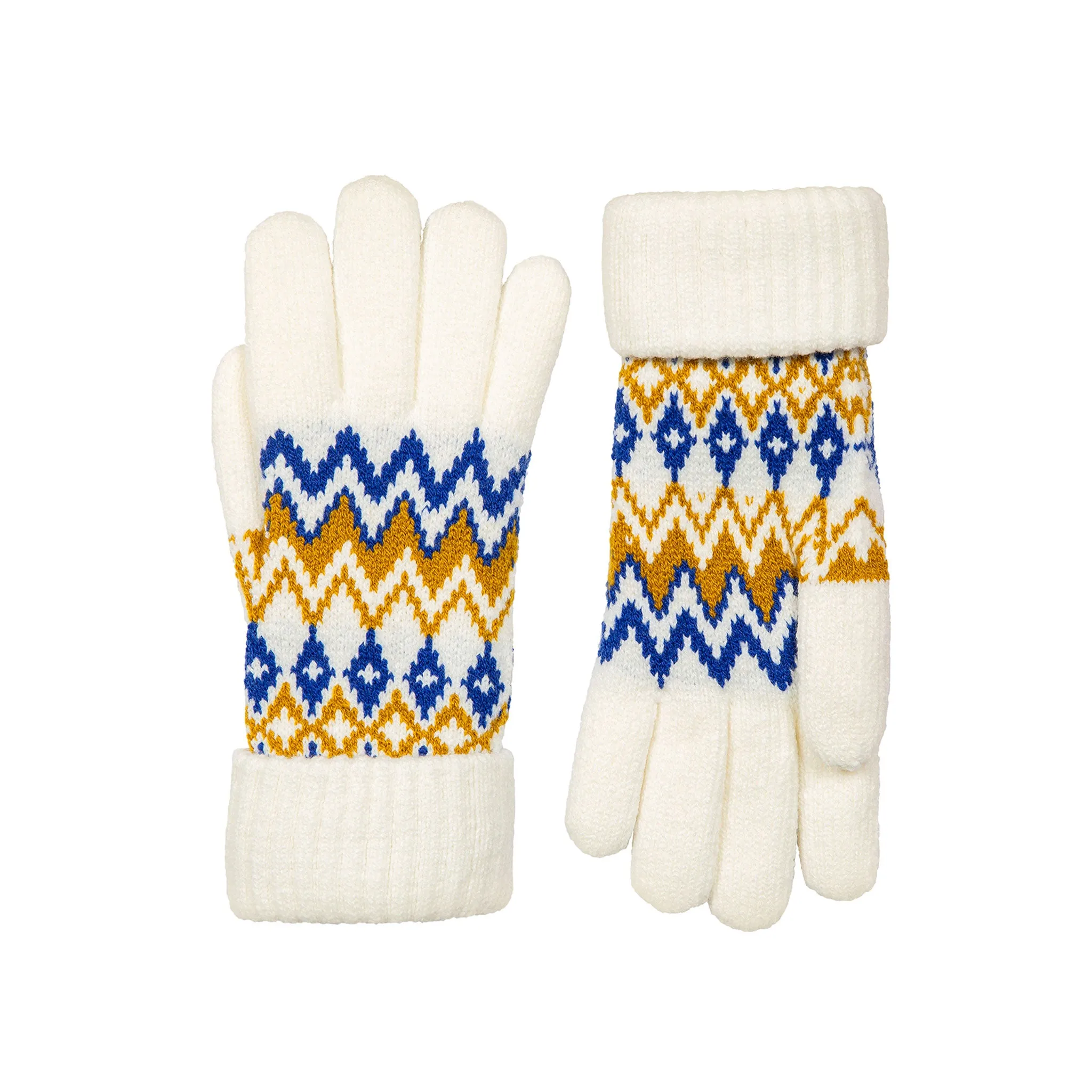Women’s Jacquard Fair Isle Knitted Gloves sold by Dents Gloves product image thumbnail 4