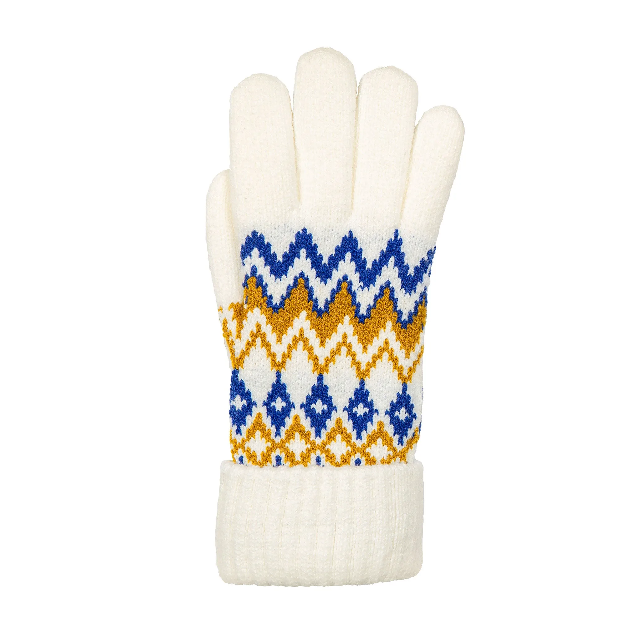 Women’s Jacquard Fair Isle Knitted Gloves sold by Dents Gloves product image thumbnail 5