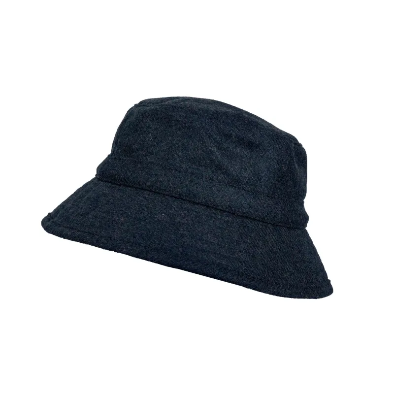 Men’s Abraham Moon Plain Tweed Bucket Hat sold by Dents Gloves