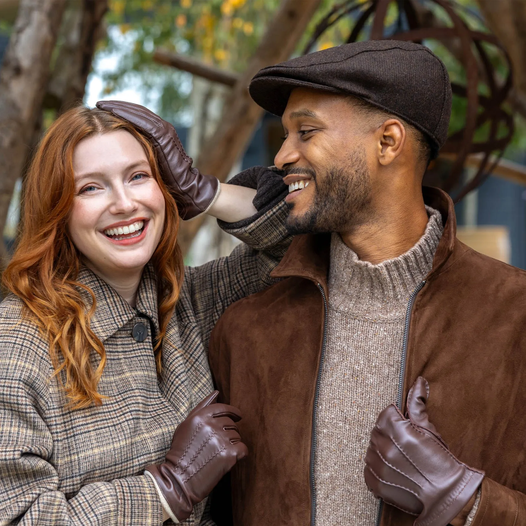Men’s Abraham Moon Plain Tweed Flat Cap sold by Dents Gloves product image thumbnail 4