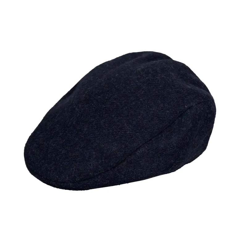 Men’s Abraham Moon Plain Tweed Flat Cap sold by Dents Gloves