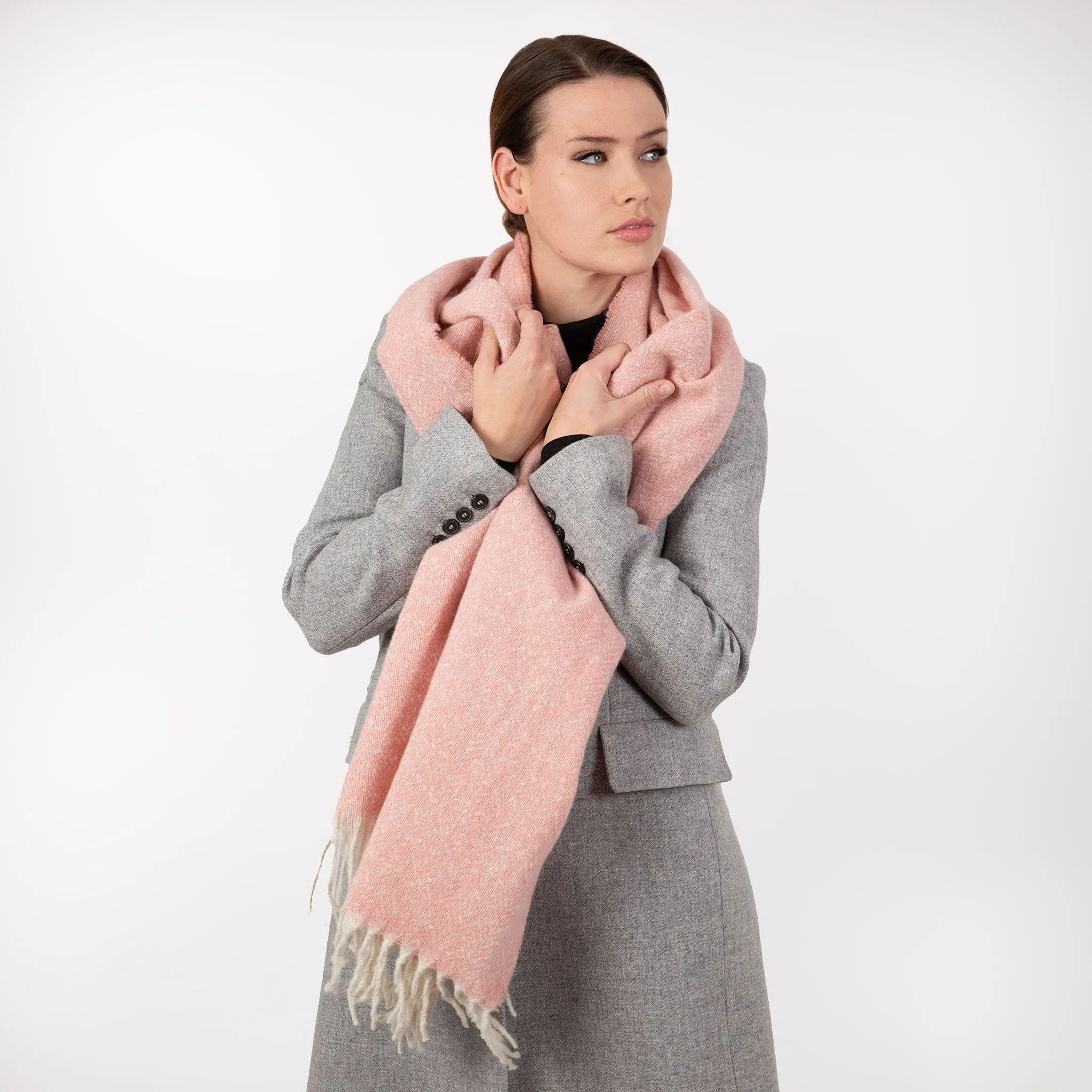 Women’s Herringbone Scarf with Tassels sold by Dents Gloves product image thumbnail 3