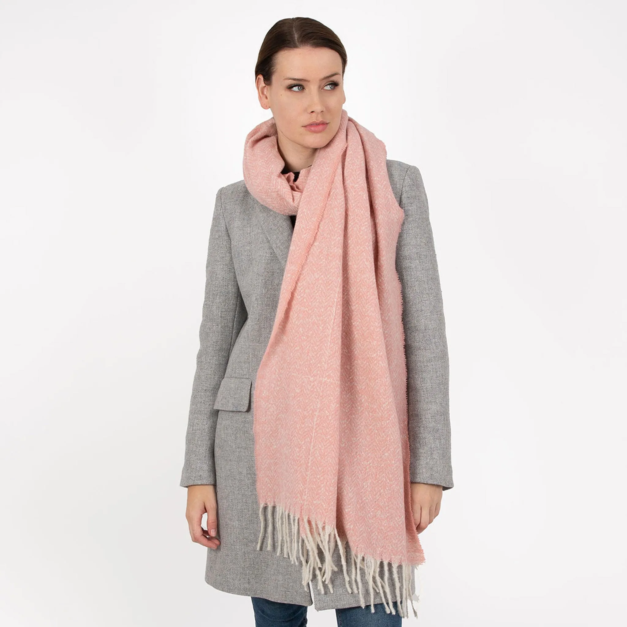 Women’s Herringbone Scarf with Tassels sold by Dents Gloves product image thumbnail 4