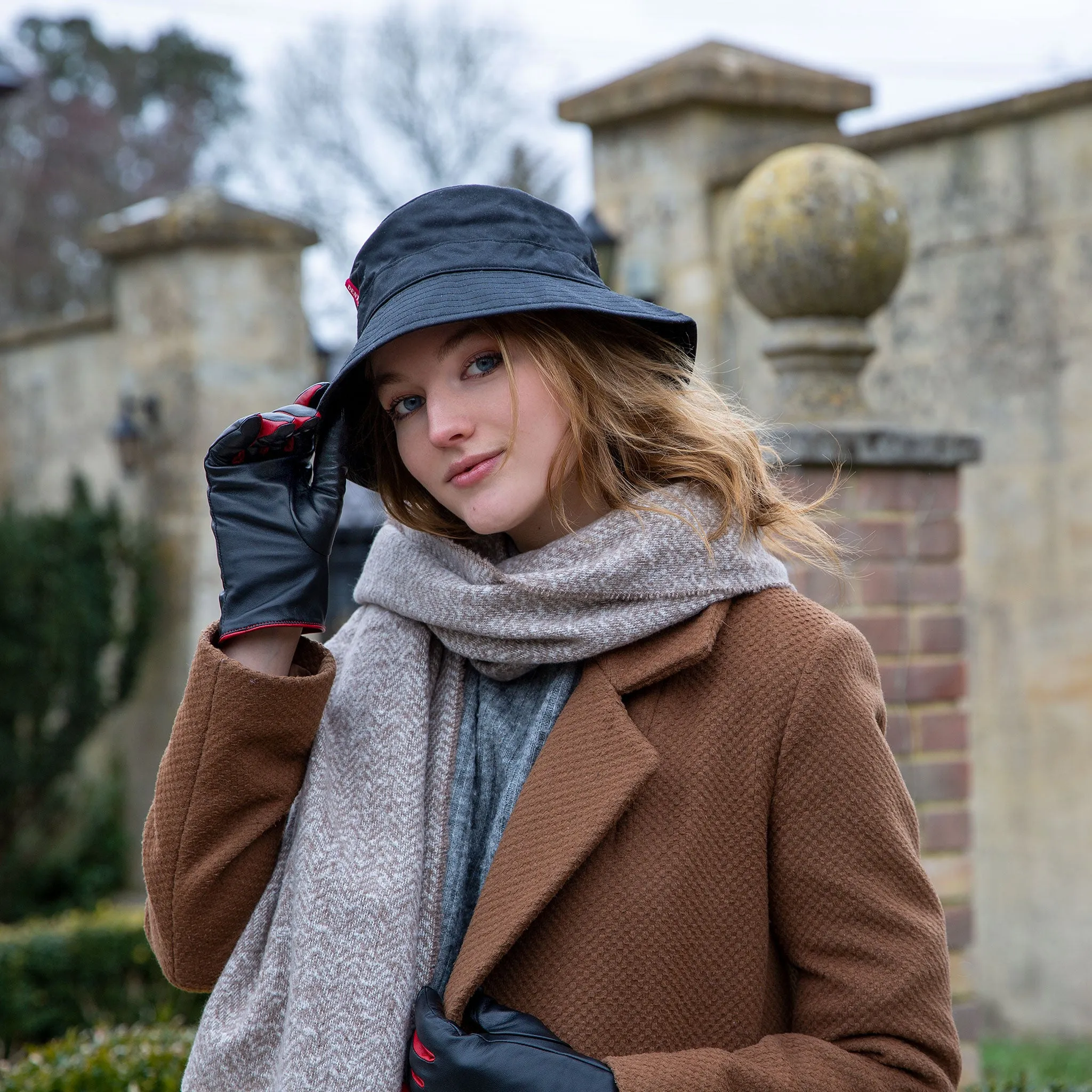 Women’s Halley Stevensons Waxed Cotton Bucket Hat sold by Dents Gloves product image thumbnail 5