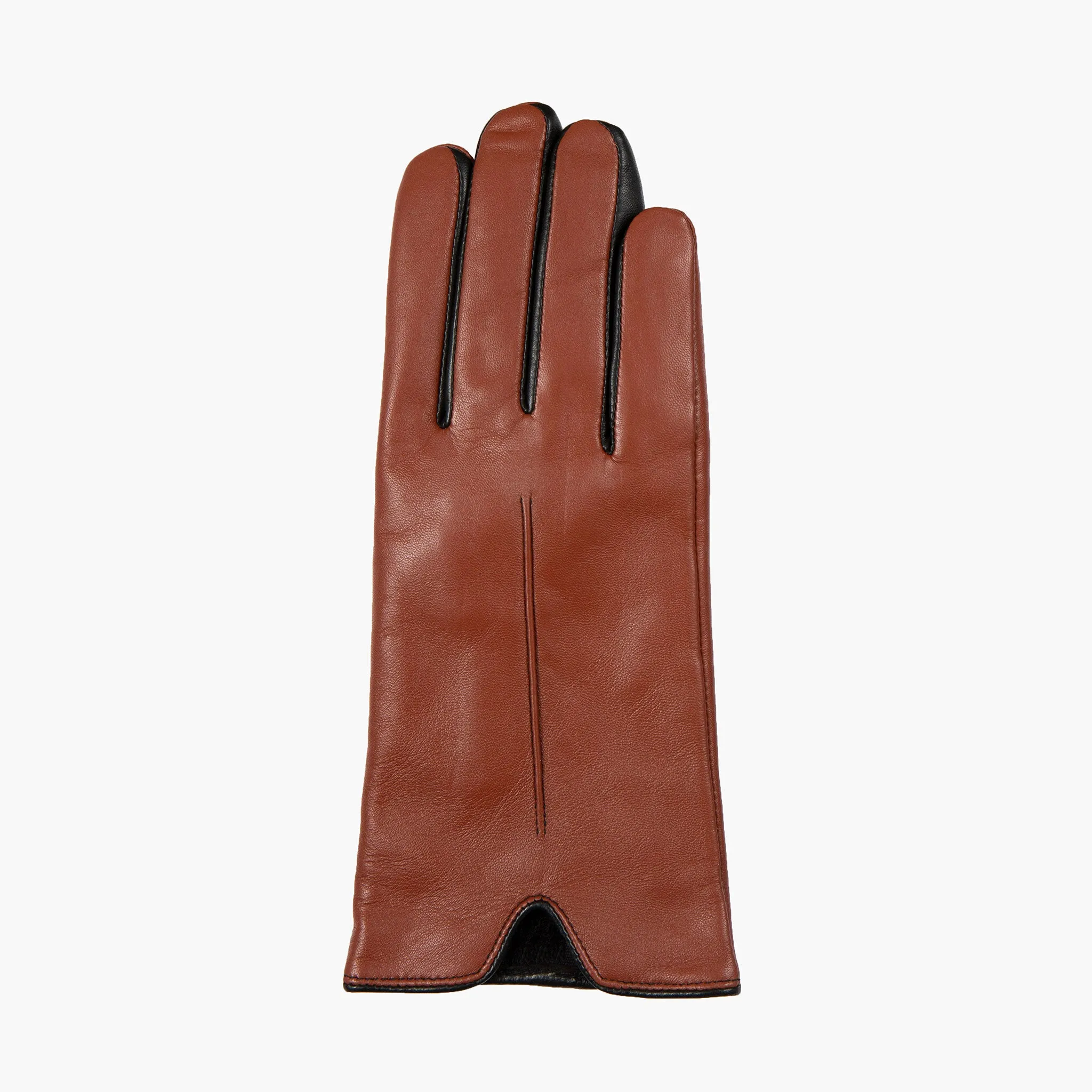 Women’s Single-Point Lined Leather Gloves with Colour Contrast Details sold by Dents Gloves product image thumbnail 3