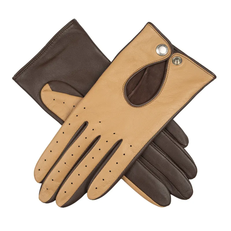 Women’s Touchscreen Leather Driving Gloves made by Dents Gloves