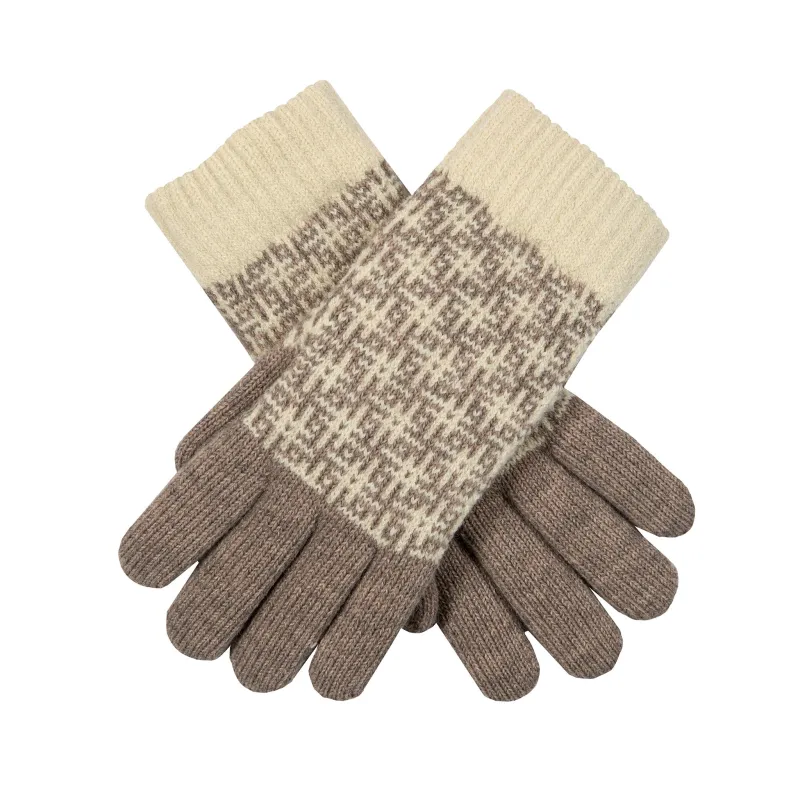 Women’s Jacquard Knitted Gloves with Hash Symbol Pattern sold by Dents Gloves